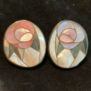 Abstract stained glass Earrings